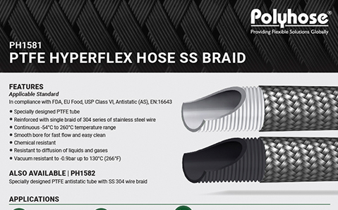 Polyhose PTFE Hyperflex Tube + Hose